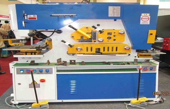 Máquina hidráulica do Ironworker do perfurador & da tesoura, corte de máquina 25mm de pólo claro máximos